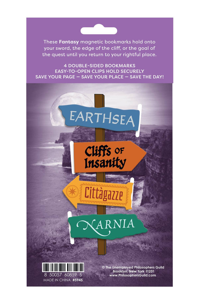 Literary Places -magneettikirjanmerkit (Fantasy Set)