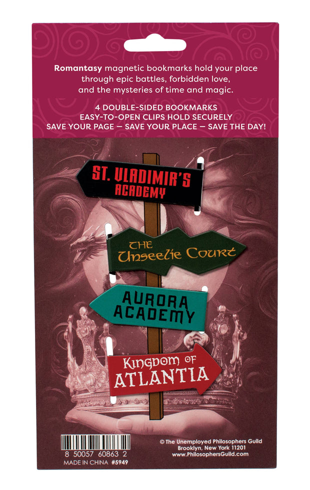 Literary Places -magneettikirjanmerkit (Romantasy Set)