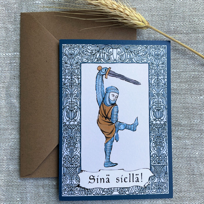 Keskiaikainen kaksiosainen kortti (sis. kuoren)