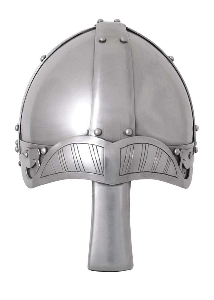 Spangenhelm-kypärä, nenäsuojalla, battle-ready