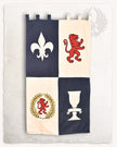 Sotalippu, canvas