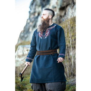 Axel-viikinkivyö, ruskea, tuplaremelit