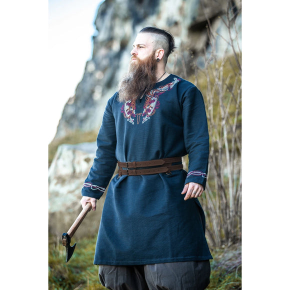 Axel-viikinkivyö, ruskea, tuplaremelit