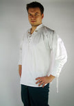 Claude miehen paita, luonnonvalkoinen