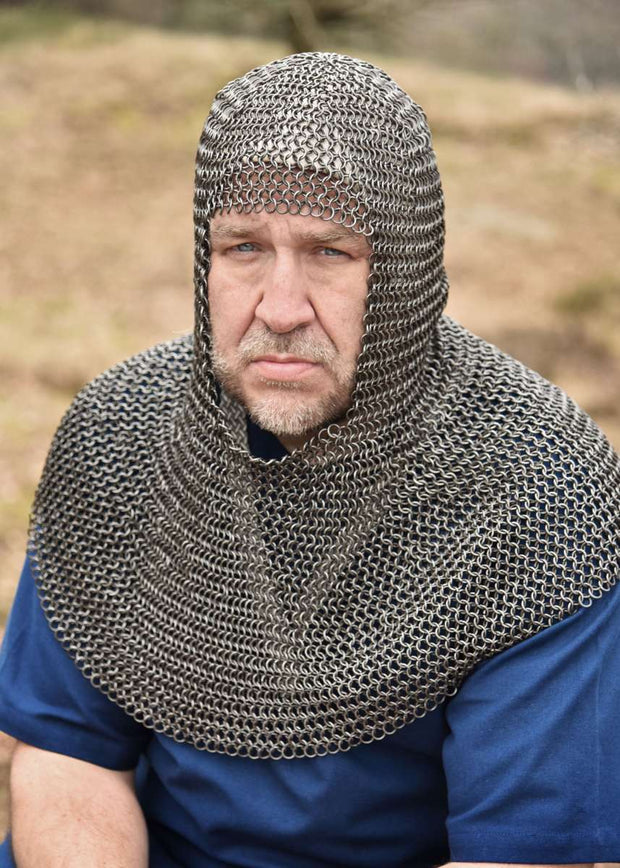 Rengaspanssarihuppu, chain maille coif